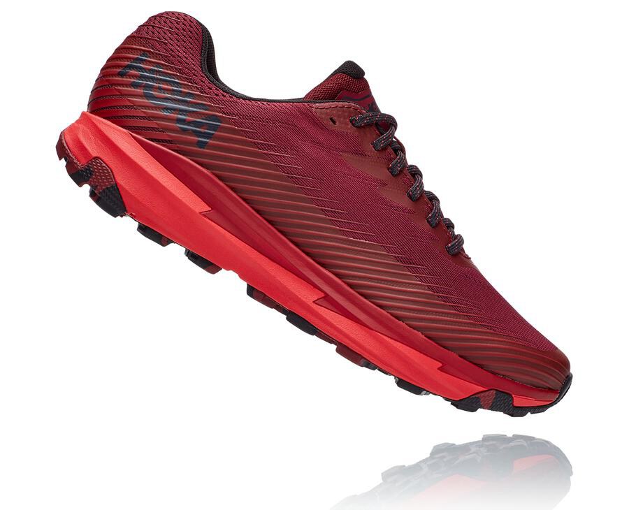 Hoka One One Trail Schoenen Heren - Torrent 2 - Rood - NU6597312